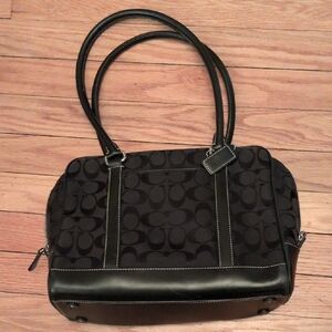 Coach Black Signature Shoulder Bag
